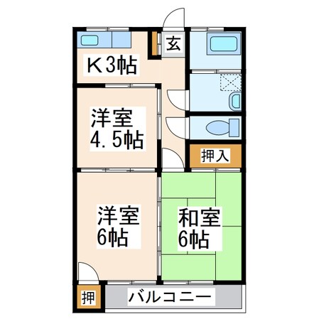 グリーンハイツ（田井島）の物件間取画像